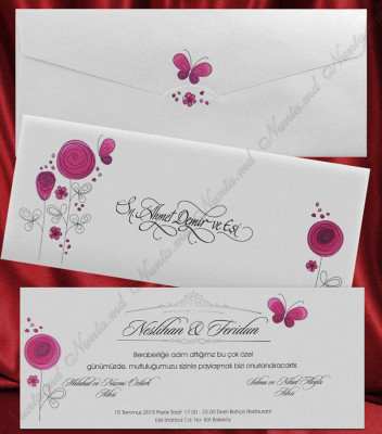 <p>Оригинальное приглашение на свадьбу. В стоимость включен конверт с таким же дизайном.</p>