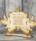 <p>Оригинальное деревянное приглашение на мероприятие с гравировкой, которая будет напоминать о важном дне. Возможно изменение формы и дизайна приглашение.&nbsp;</p>