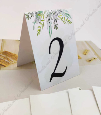 <p>Номер для стола из дизайнерского картона. Идеальный вариант, чтобы проинформировать гостей о номере стола.</p>