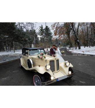 Аренда Beauford Convertible ретро автомобиль для свадьбы, фотосесии